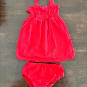 Carter's Red Dress and Bloomers